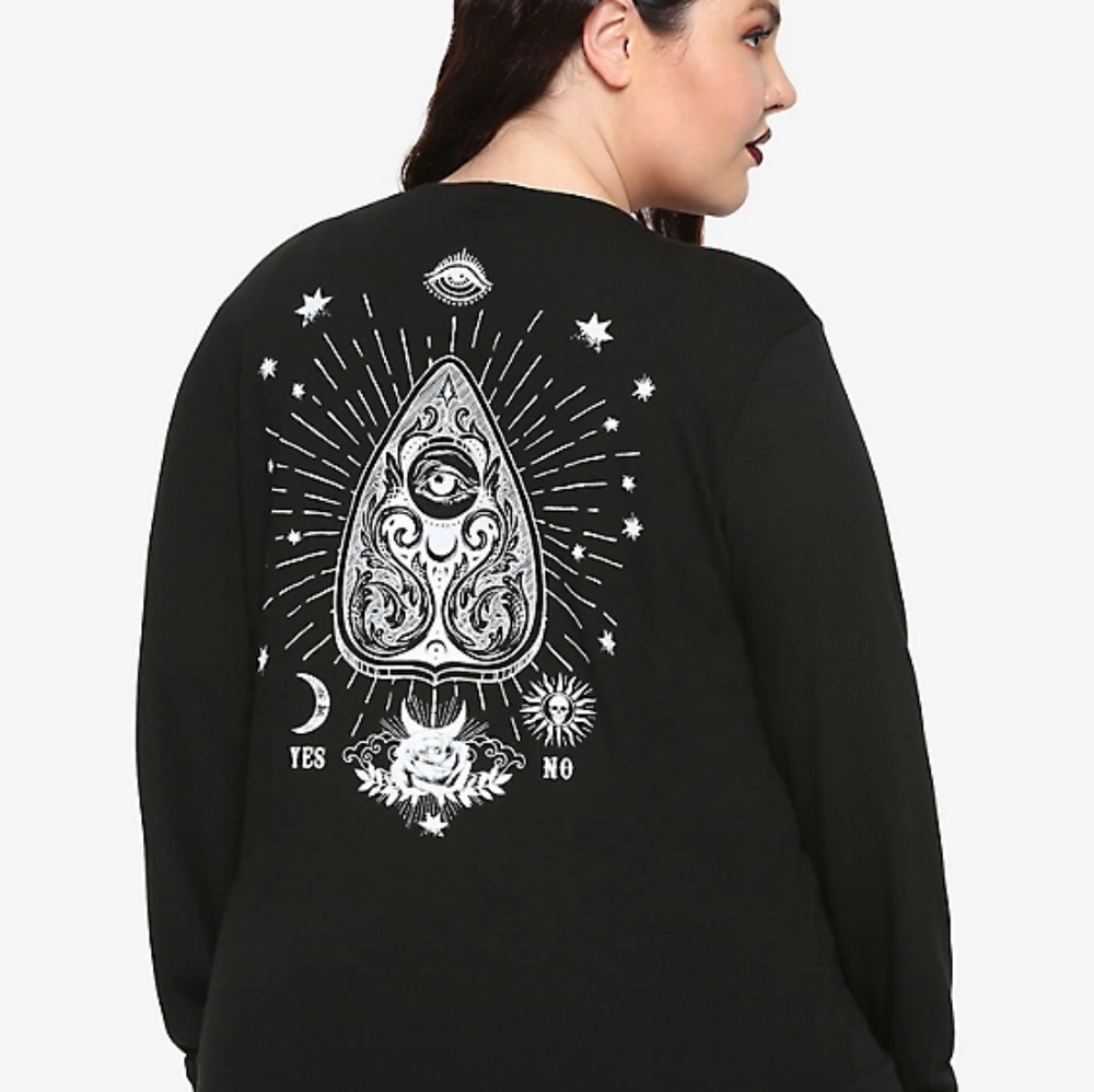 ISO Midnight Hour Ouija Planchette Cardigan
